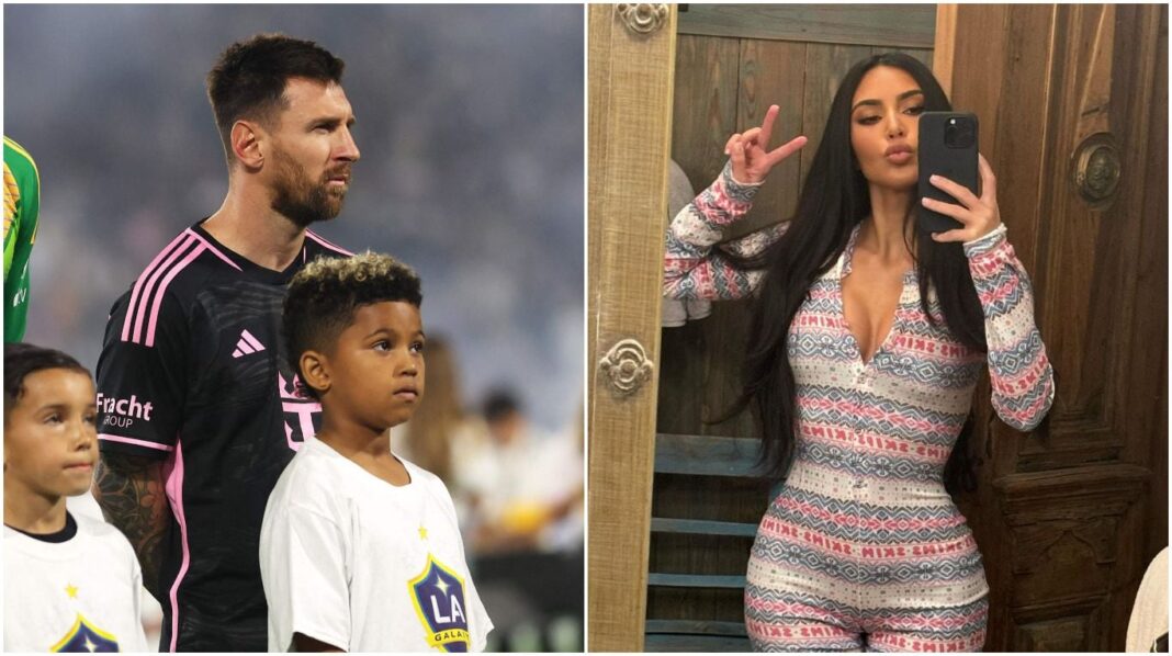 la-emocion-de-kim-kardashian-al-ver-a-su-hijo-salir-a-la-cancha-con-lionel-messi:-“el-sueno-absoluto”