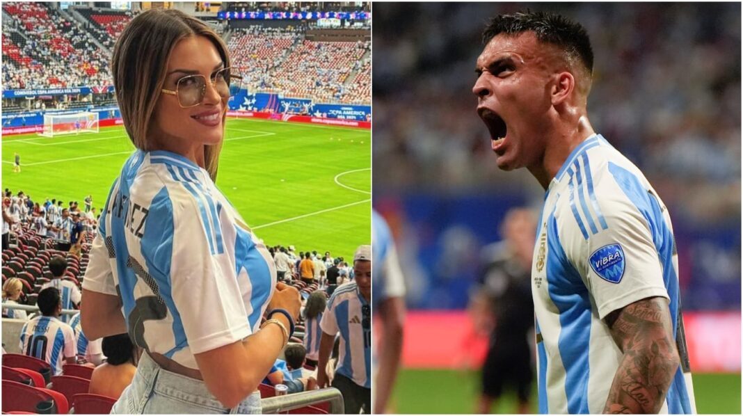 el-festejo-de-lautaro-martinez-junto-a-su-esposa-tras-el-triunfo-de-argentina-en-la-copa-america-2024