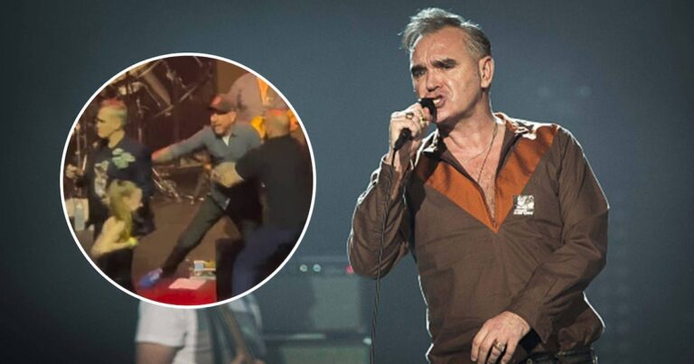 Caos en concierto de Morrissey: fans subieron al escenario y dejaron un guardaespaldas herido