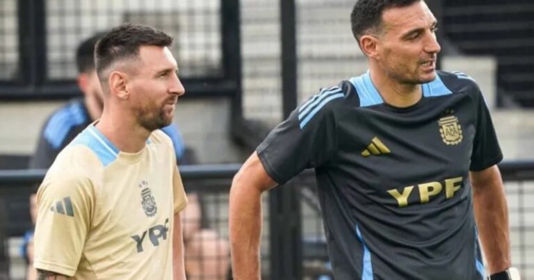 Scaloni sobre el año de Messi: «Es muy difícil que esté al 100%»