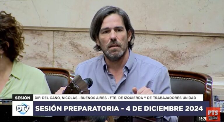 Del Caño: «Kueider habrá sacado a pasear las coimas que le dieron por votar la Ley Bases»