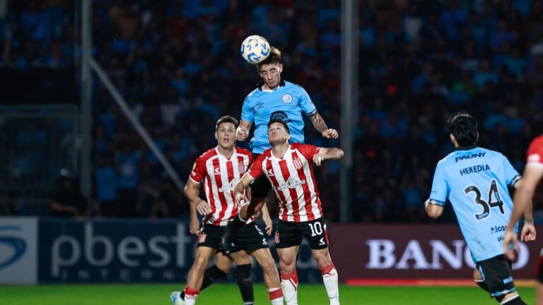 Liga Profesional de Fútbol: con un golazo de tijera en el final, Belgrano y Estudiantes empataron 2-2 en un partidazo