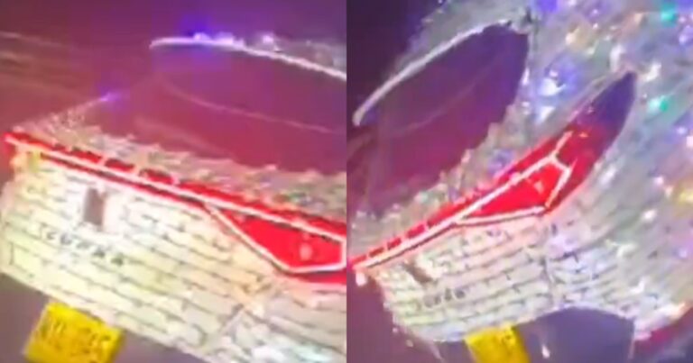 Camioneta con extensiones de luz en Medellín se hace viral por encarnar el espíritu navideño