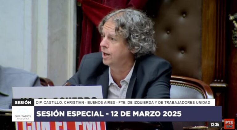 Christian Castillo: «En este gobierno es el que las hace las cobra, no es el que las hace las paga»