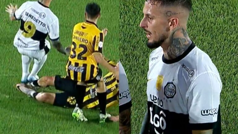 Video: la insólita plancha de Darío Benedetto por la que fue expulsado en Olimpia
