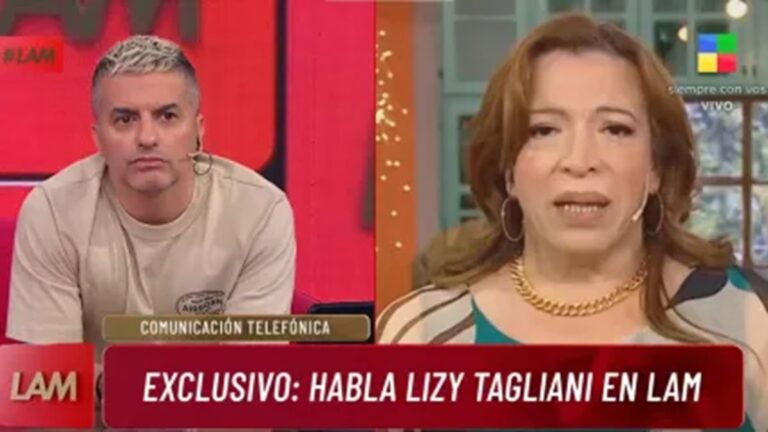 Lizy Tagliani habló en LAM y se descompuso en vivo: «Jamás estuve con un menor»