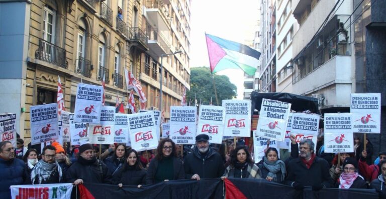 Contra la condena por defender Palestina y denunciar un genocidio. Bodart apeló el fallo