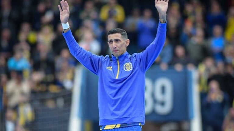 Así fue el emotivo regreso de Ángel Di María al césped del Gigante de Arroyito