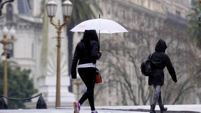 Viernes con lluvias en CABA y AMBA: hasta cuándo durarán las precipitaciones