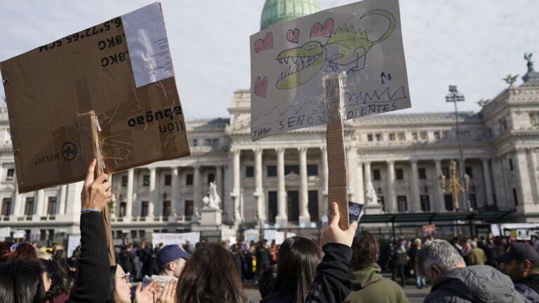 Movilización nacional contra el veto presidencial a la Ley de Emergencia en Discapacidad