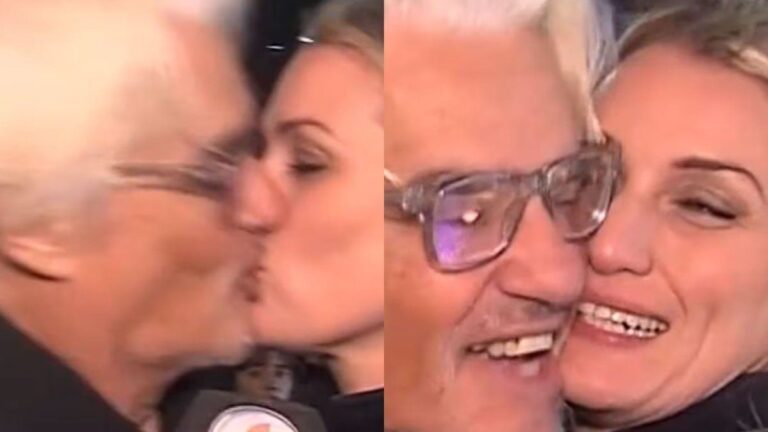 Hay amor: Roberto Pettinato blanqueó a su nueva novia en plena calle Corrientes