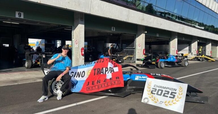 Gino Trappa, el argentino que ganó la Fórmula 4 CEZ: los nervios, el aguante de los hinchas y su futuro