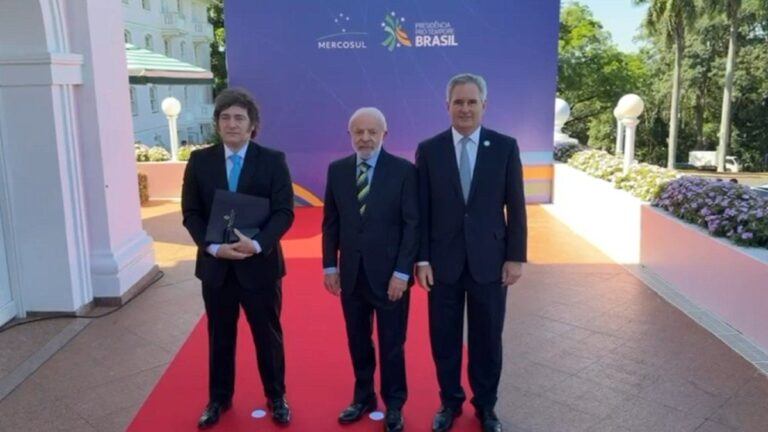 Lula da Silva recibió a Javier Milei en Brasil por la Cumbre del Mercosur