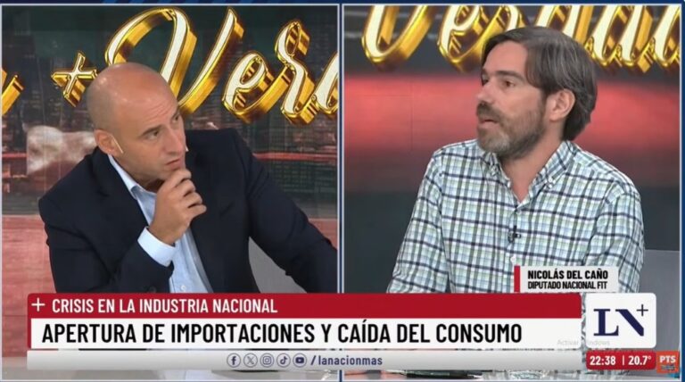 Nicolás del Caño: Hay una crisis muy fuerte con 22.000 empresas que han cerrado
