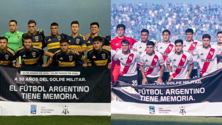 «El fútbol argentino tiene memoria»: la campaña de los clubes por el aniversario del golpe militar
