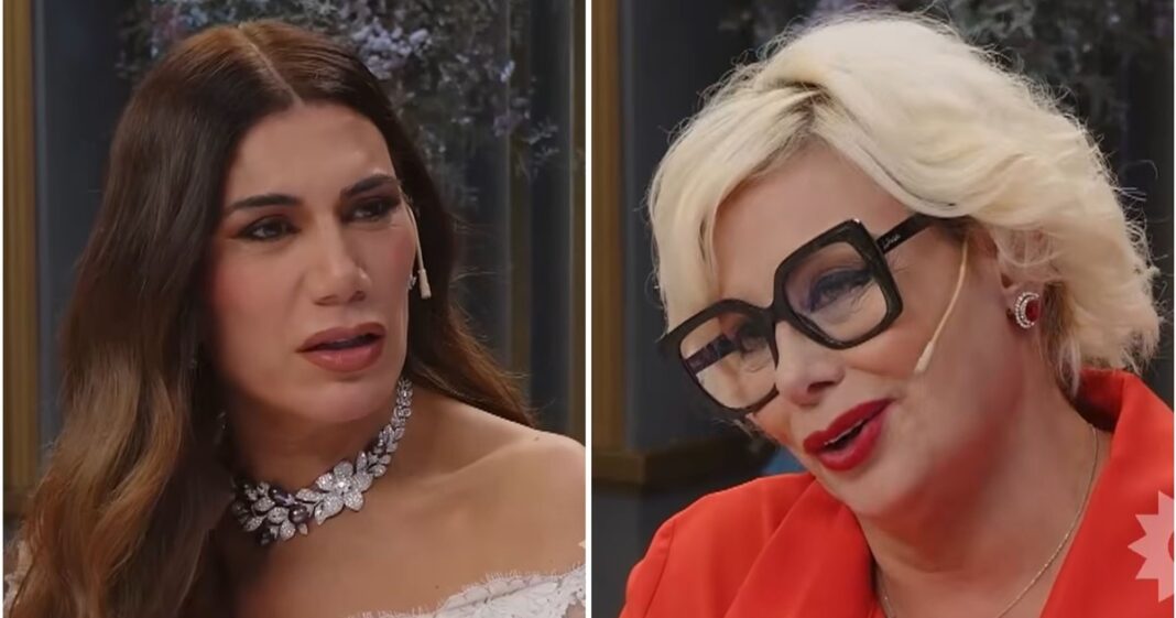 Florencia de la V durante una entrevista en televisión.