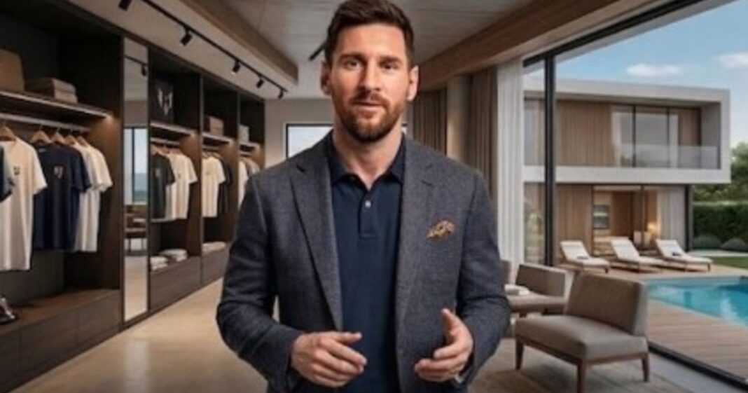 Jugadores de la Selección Argentina en un evento empresarial