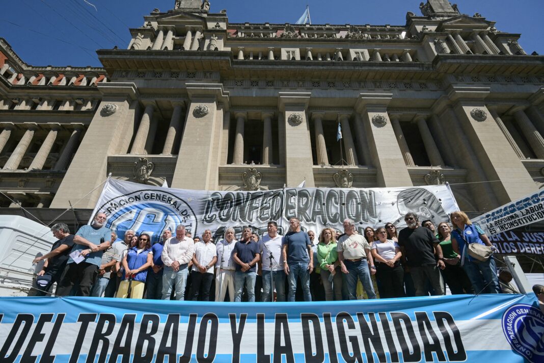 Fachada de la Cámara Nacional de Apelaciones del Trabajo en Buenos Aires