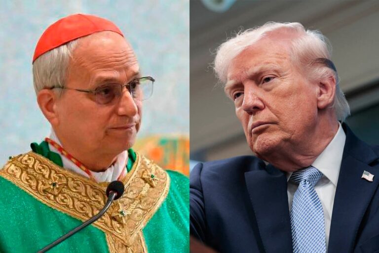 El Papa León XIV durante un discurso público en el Vaticano.