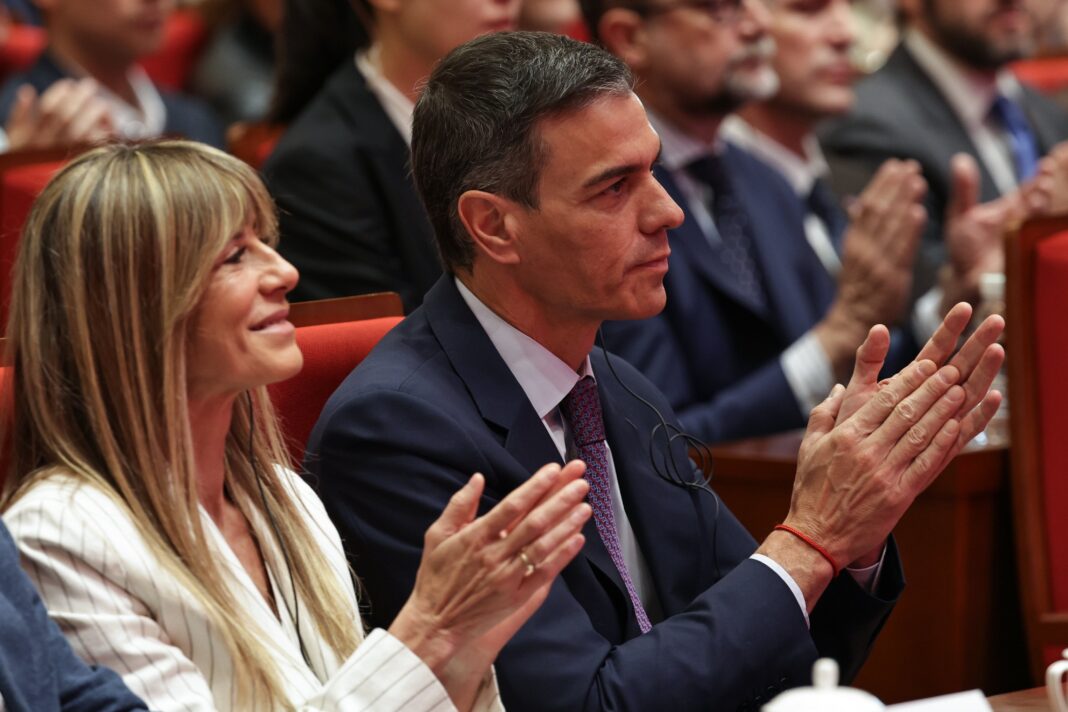 Pedro Sánchez y Begoña Gómez en un acto oficial.