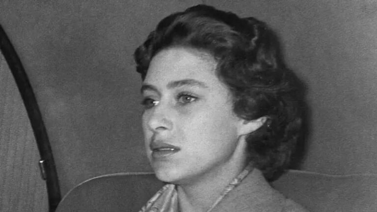 Retrato de la princesa Margarita de Inglaterra en la década de 1950.