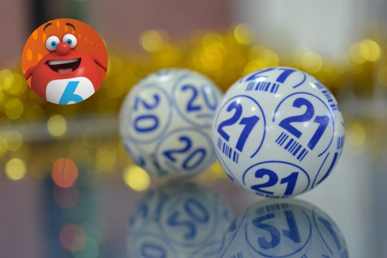 Ilustración de boletos de lotería y números del sorteo Quini 6