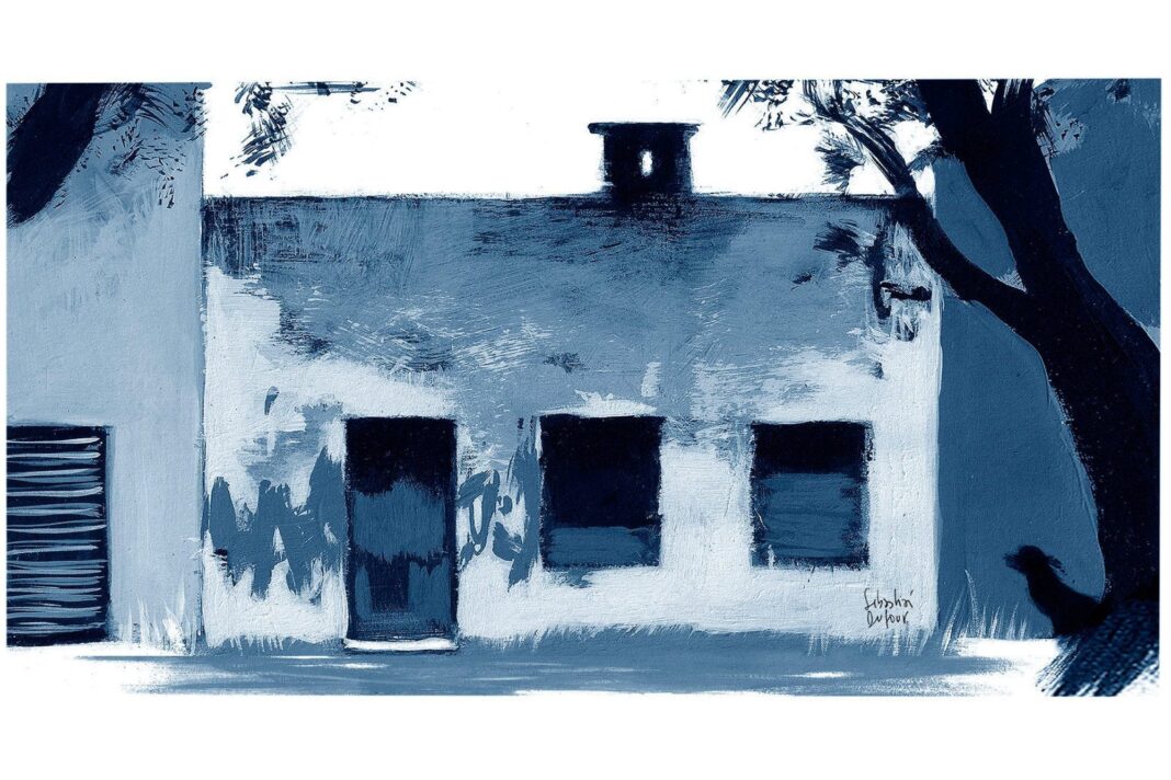 Portada del libro 'Una casa sola' de Selva Almada, sobre un fondo que evoca el monte argentino.