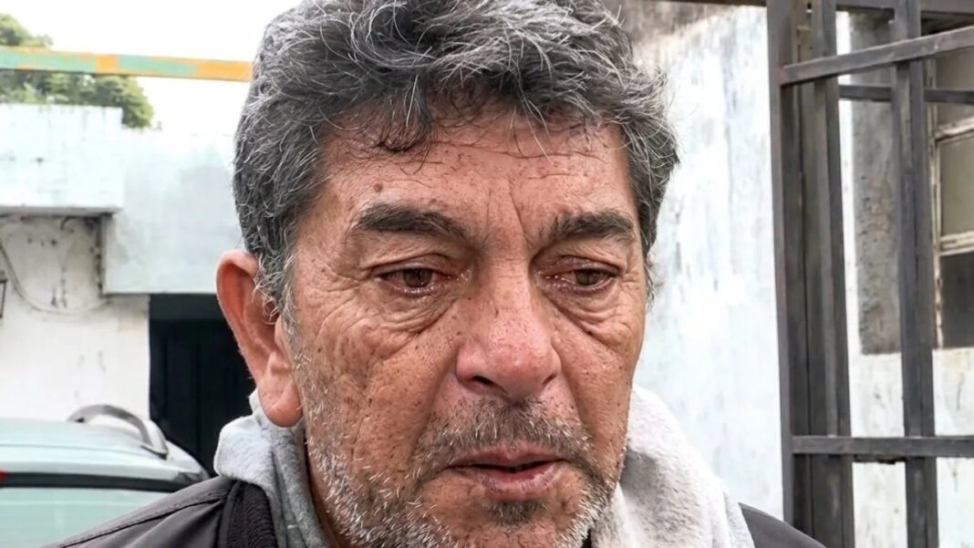 Abuelo de Agostina Vega hablando con medios