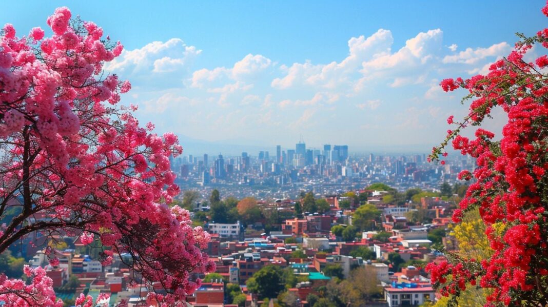 Vista de Los Ángeles con cielo despejado