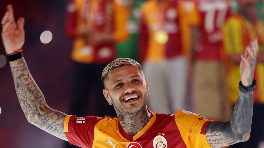 Mauro Icardi con la camiseta del Galatasaray