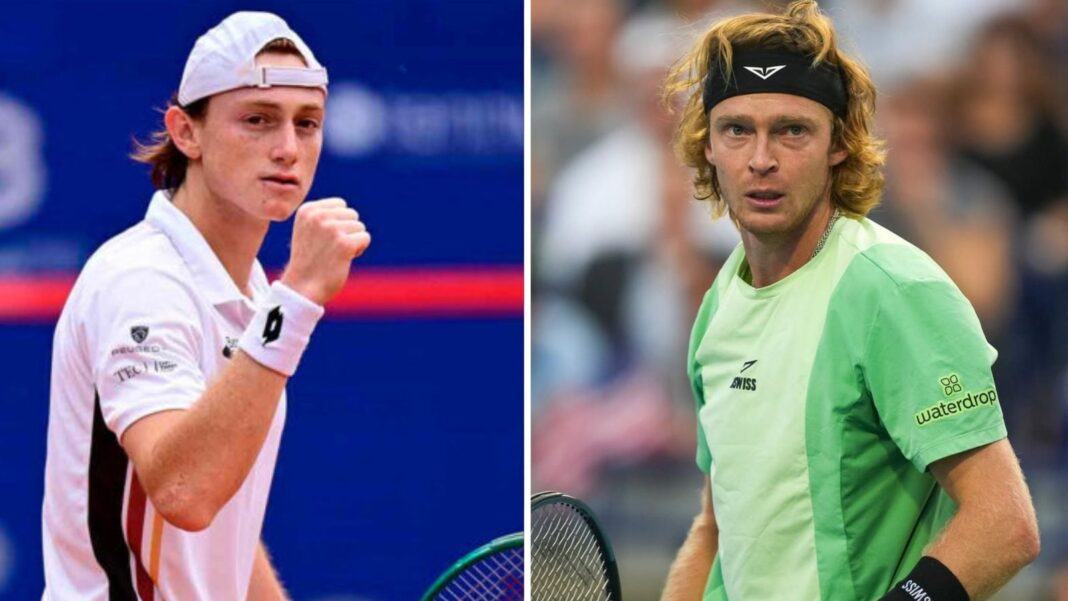 Ignacio Buse durante un partido de tenis en Roland Garros 2026