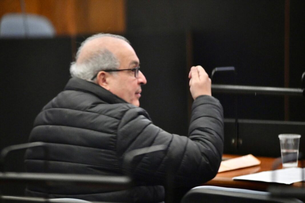 José López en la audiencia del juicio de los cuadernos de las coimas