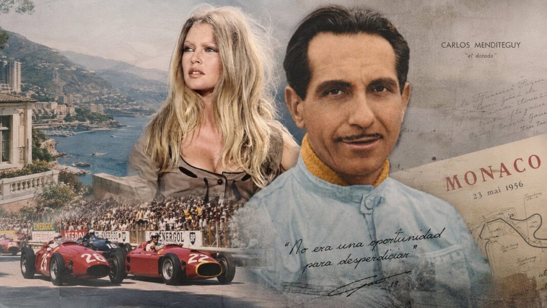 Carlos Menditéguy junto a Brigitte Bardot en la Costa Azul