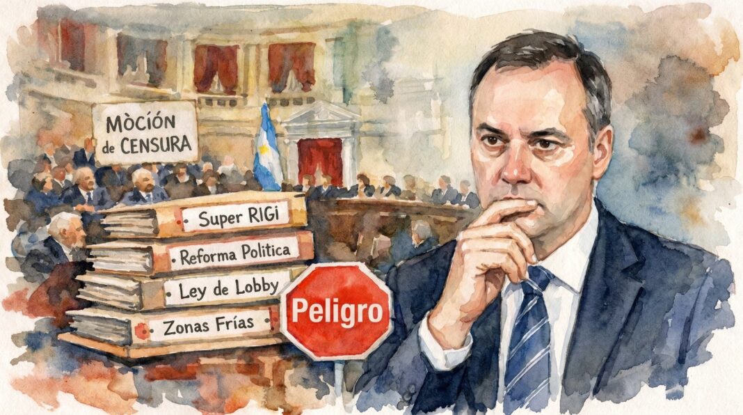 Manuel Adorni en el Congreso