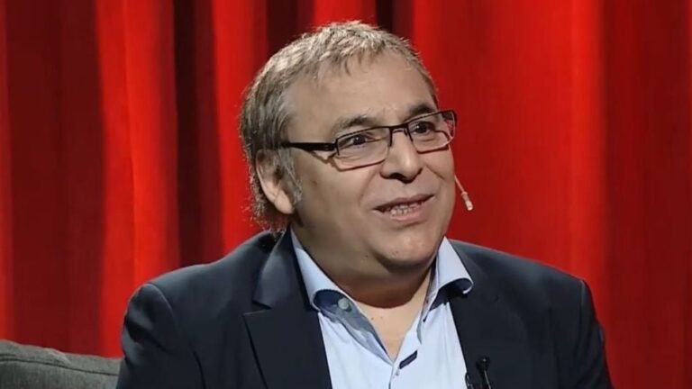 Gabriel Rolón durante una entrevista