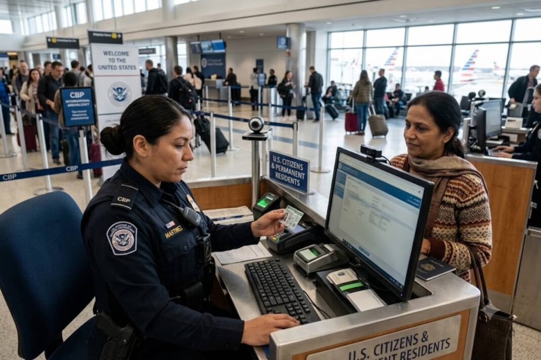 Green card y aeropuertos: residentes permanentes en control migratorio