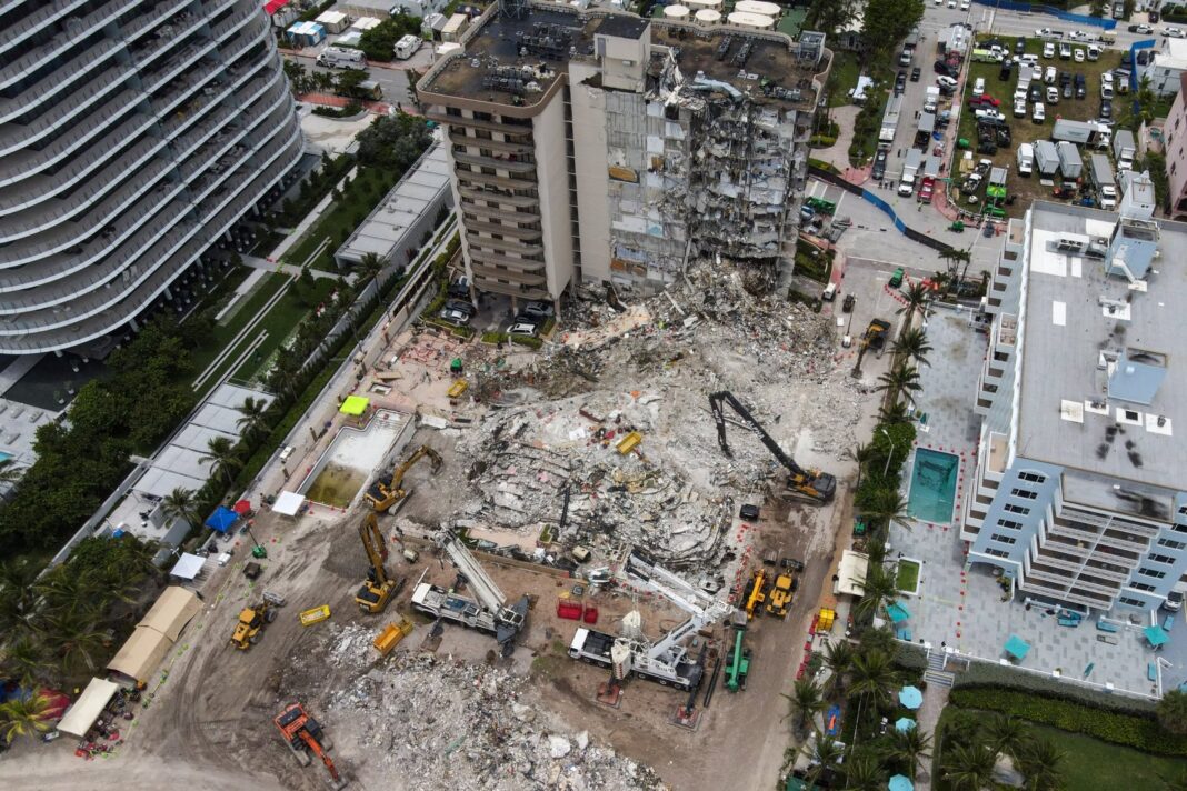 Edificio Champlain Towers South en Surfside, Miami