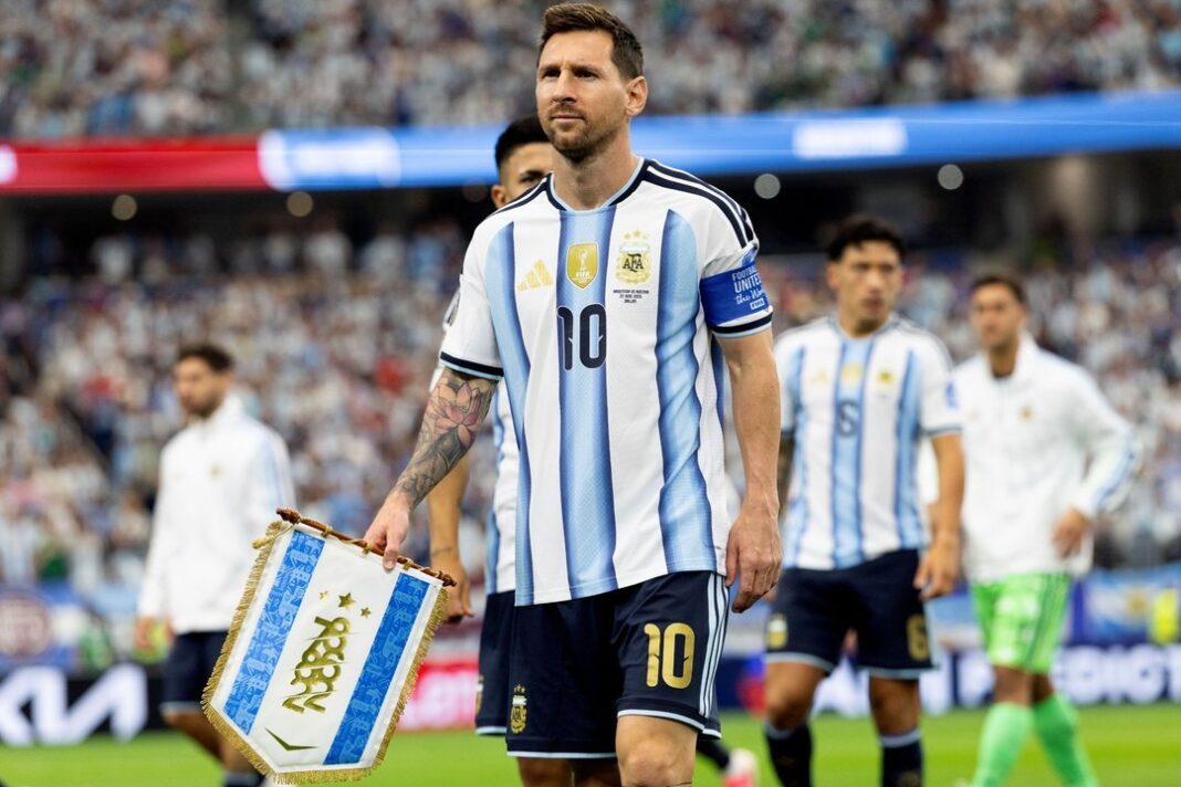 Lionel Messi celebra un gol durante el partido Argentina vs Austria del Mundial 2026