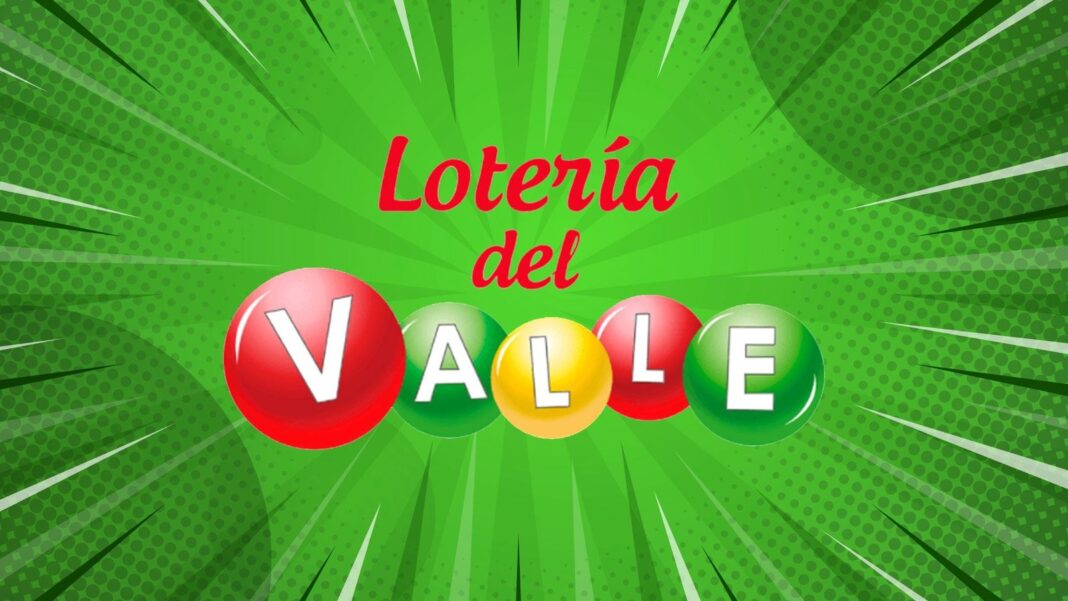 Boleto de la Lotería del Valle con el número 7534 y serie 57