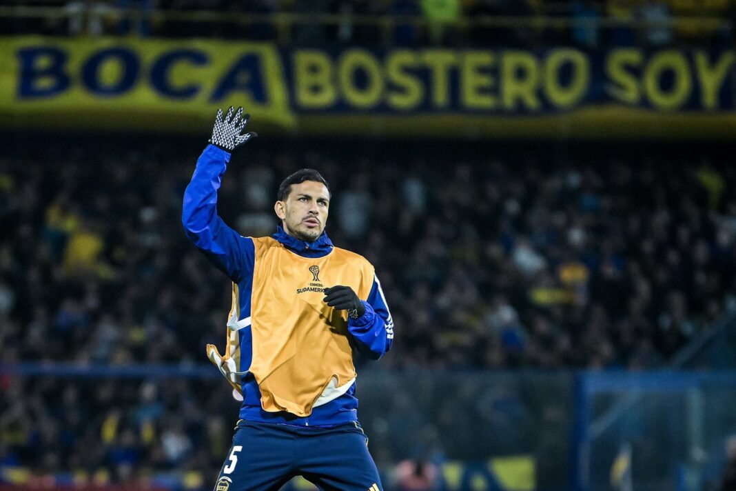 Leandro Paredes durante un entrenamiento de Boca Juniors