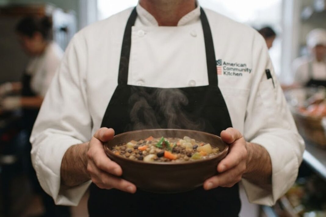 Plato de cena familiar preparado por el chef Maurice Levene con ingredientes básicos