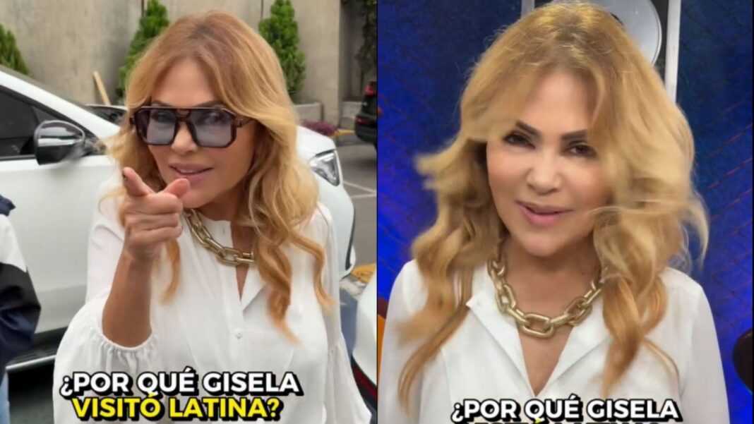Gisela Valcárcel en las instalaciones de Latina TV