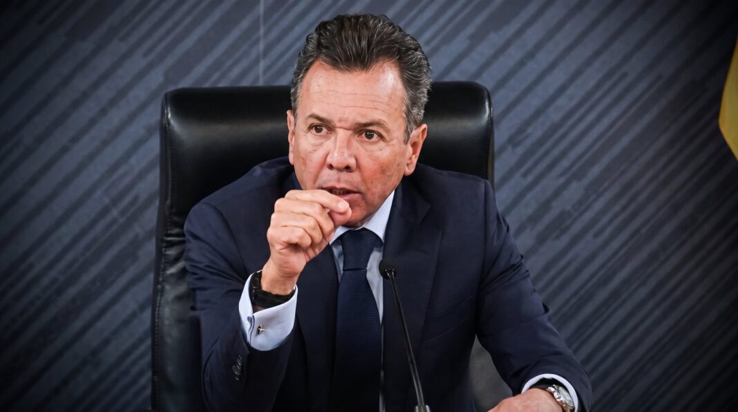 Gobernador de Jalisco Pablo Lemus durante presentación del Plan Hídrico Estatal