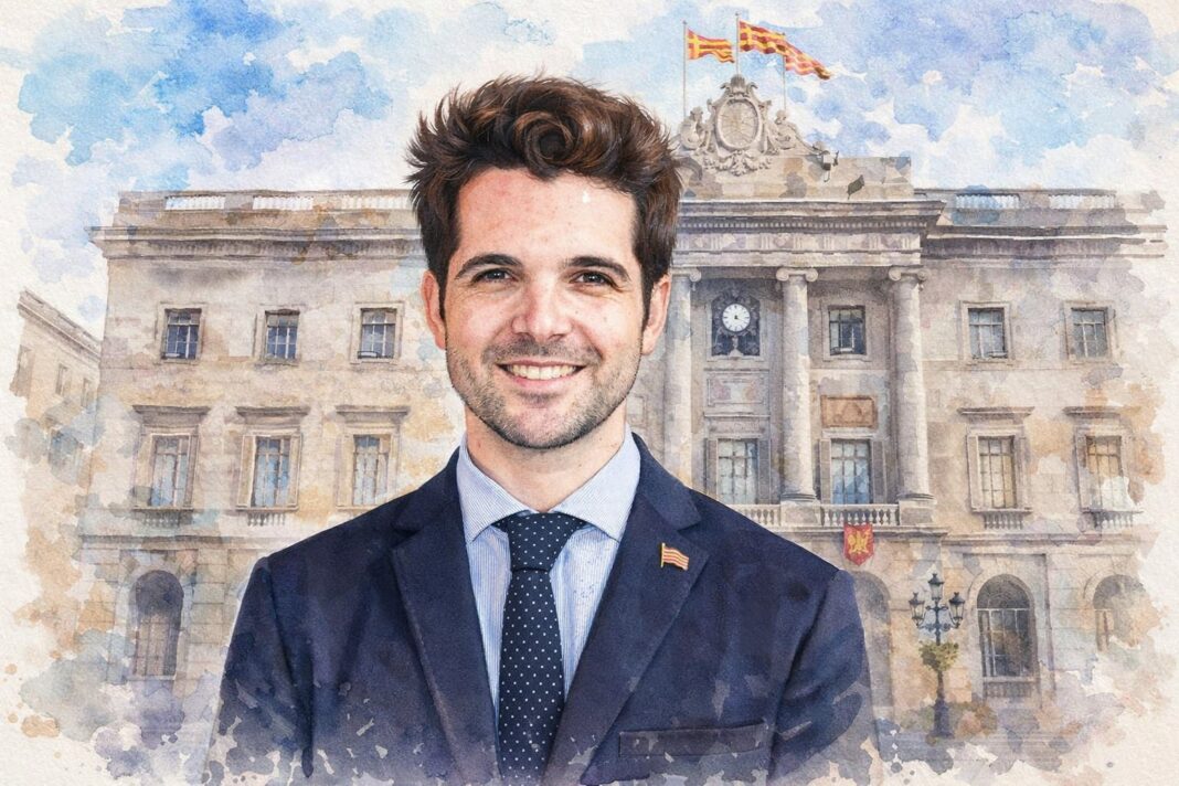 Jordi Aragonès en un acto político de Aliança Catalana