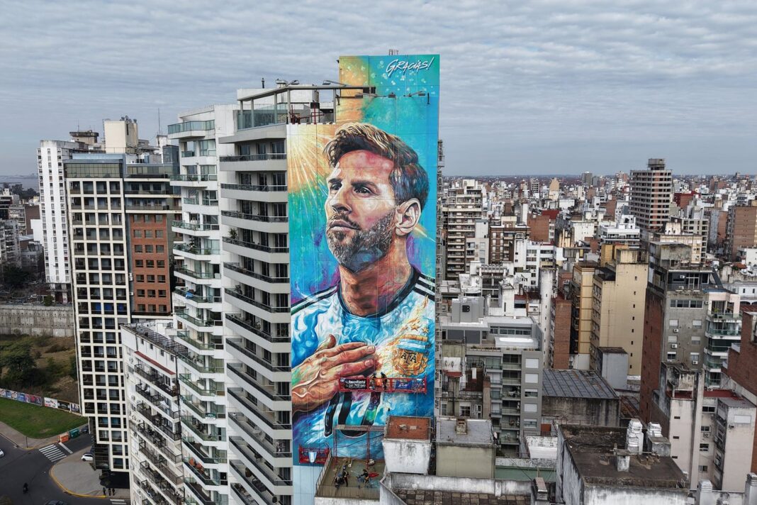 Mural de Lionel Messi en Rosario