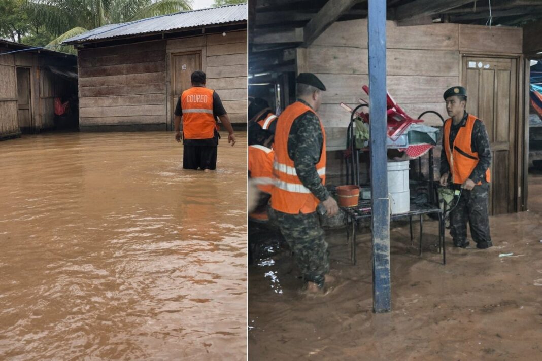 Inundaciones en Petén e Izabal por lluvias de ondas del este
