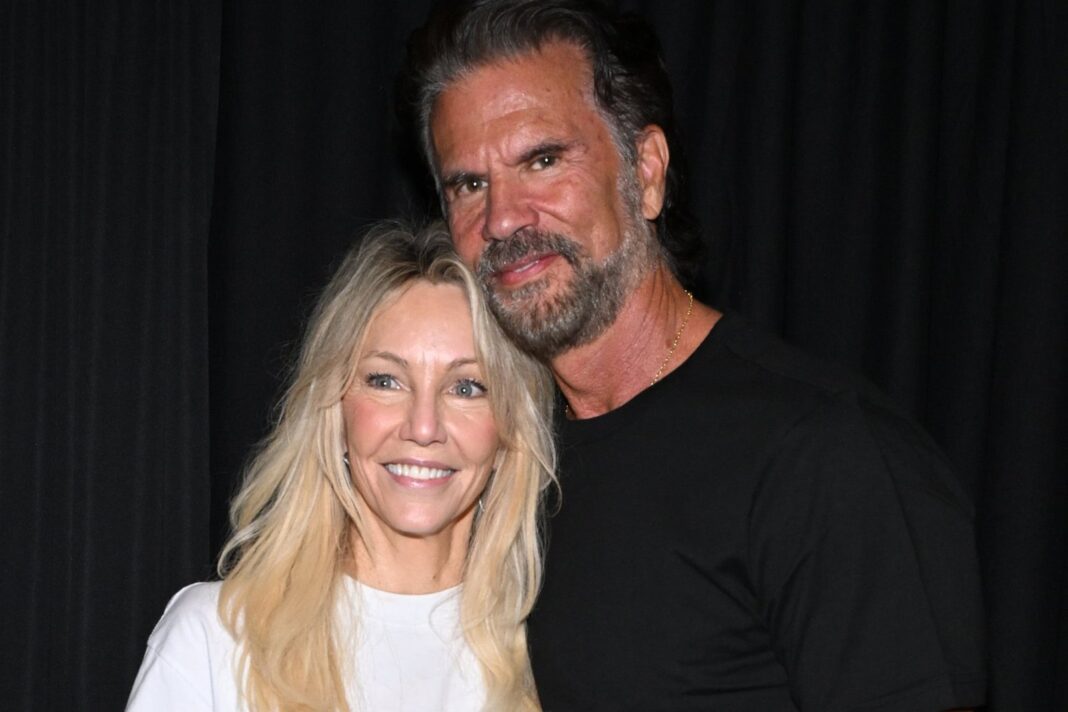 Lorenzo Lamas y Heather Locklear en evento público