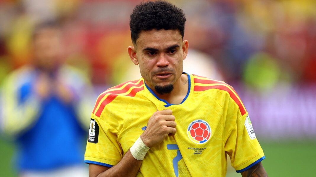 Luis Díaz con la camiseta de la Selección Colombia durante el Mundial 2026