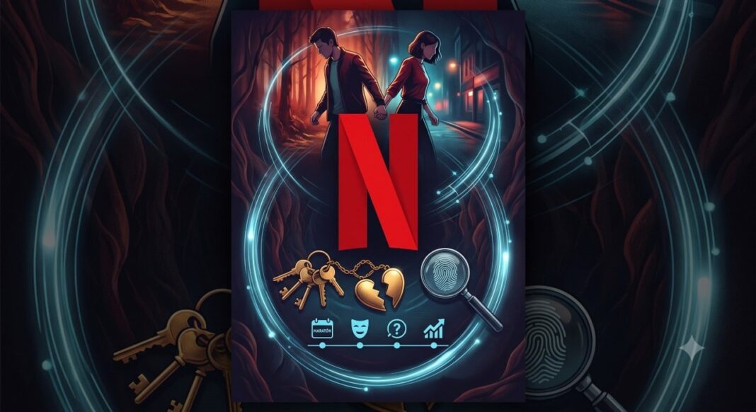Póster promocional de la miniserie Él y Ella de Netflix