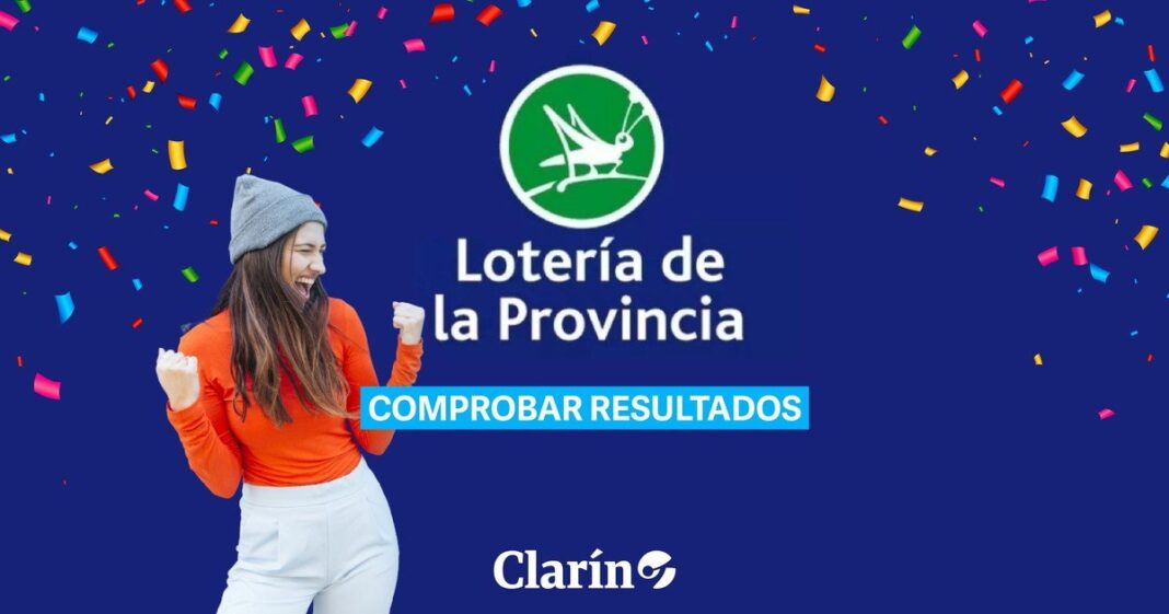 Boleto de quiniela con números y logo de Lotería de la Provincia de Buenos Aires